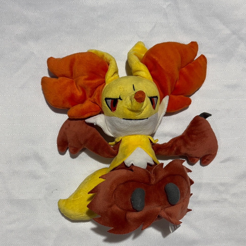 Pokemon Fennekin Plush in Yellow, Orange & Brown